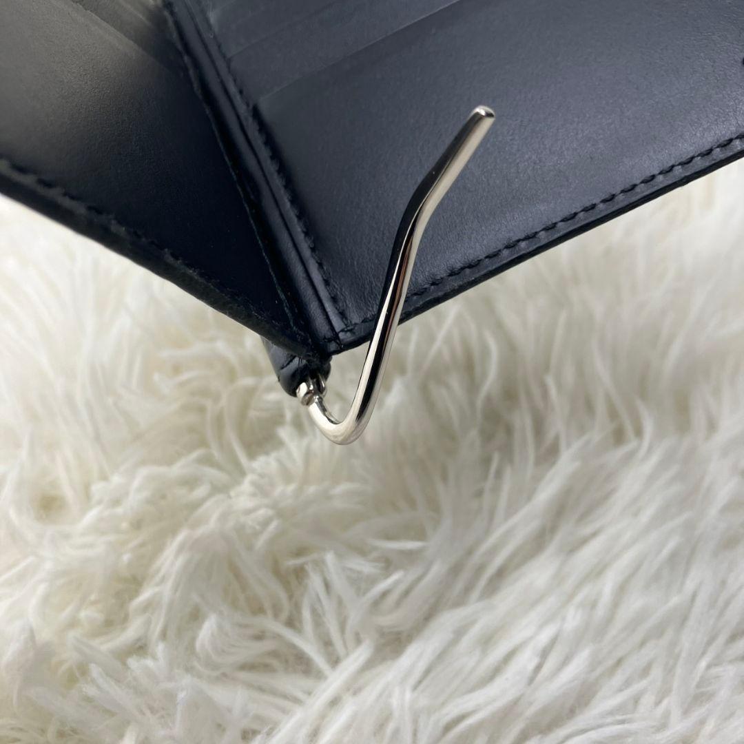 たかっしー様✨グッチ マネークリップ 札入れ 財布 シマレザー GG柄 ブラック