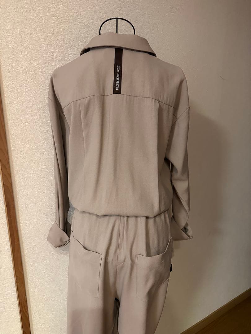 ayaneアヤン◇ブラウン オールインワン ウエストリボン付き