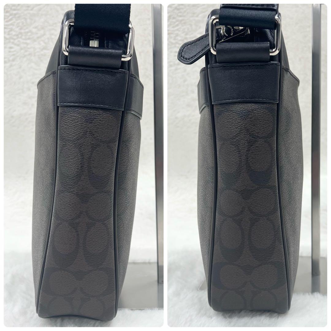 極美品✨コーチ ショルダーバッグ シグネチャー レザー PVC ブラウン