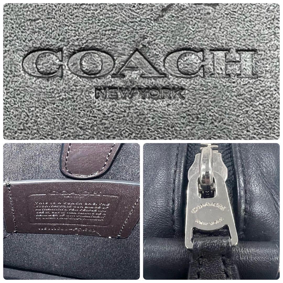 極美品✨コーチ ショルダーバッグ シグネチャー レザー PVC ブラウン