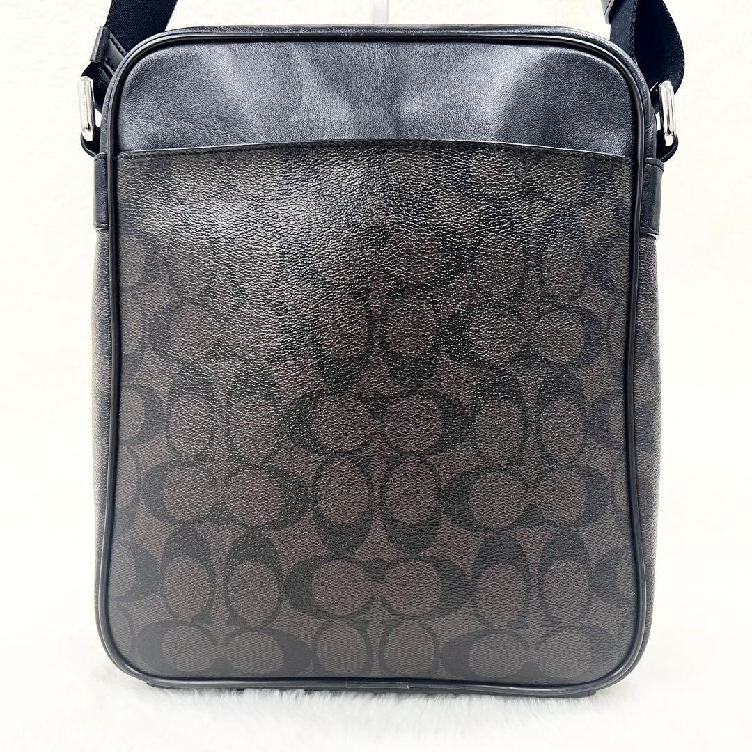 極美品✨コーチ ショルダーバッグ シグネチャー レザー PVC ブラウン