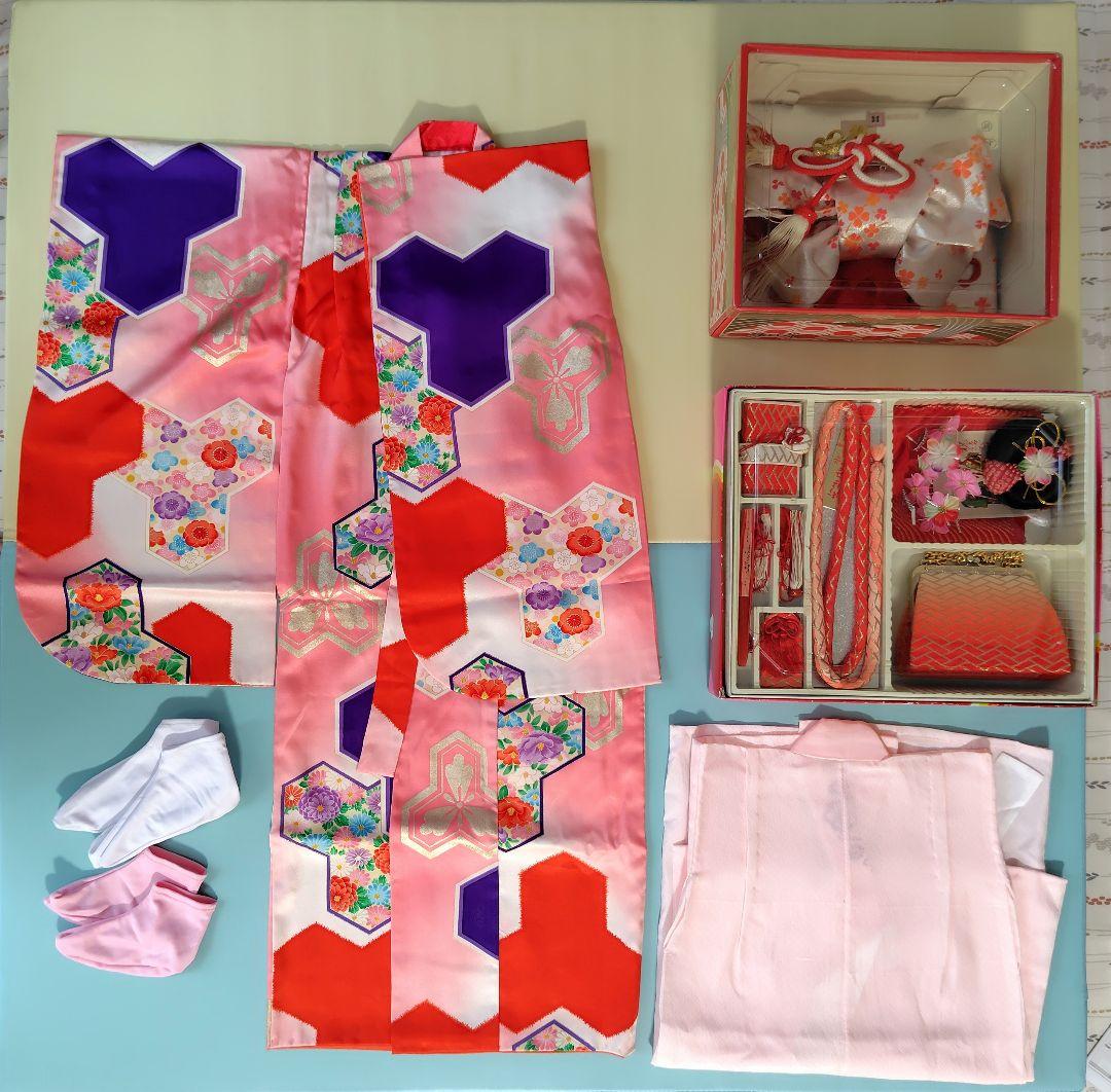 七五三 着物セット 子供用 女の子 3歳 〜 7歳 帯 小物