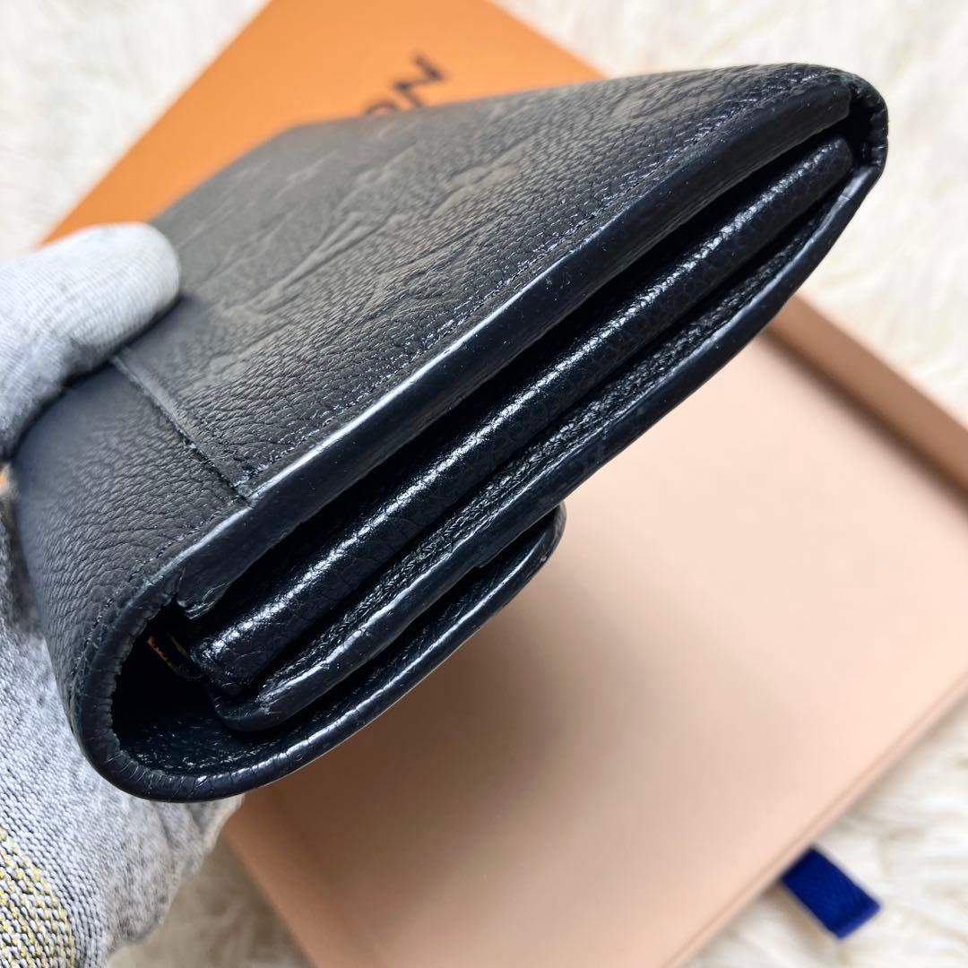 【良品】ルイヴィトン アンプラント ポルトフォイユサラモノグラム ノアール