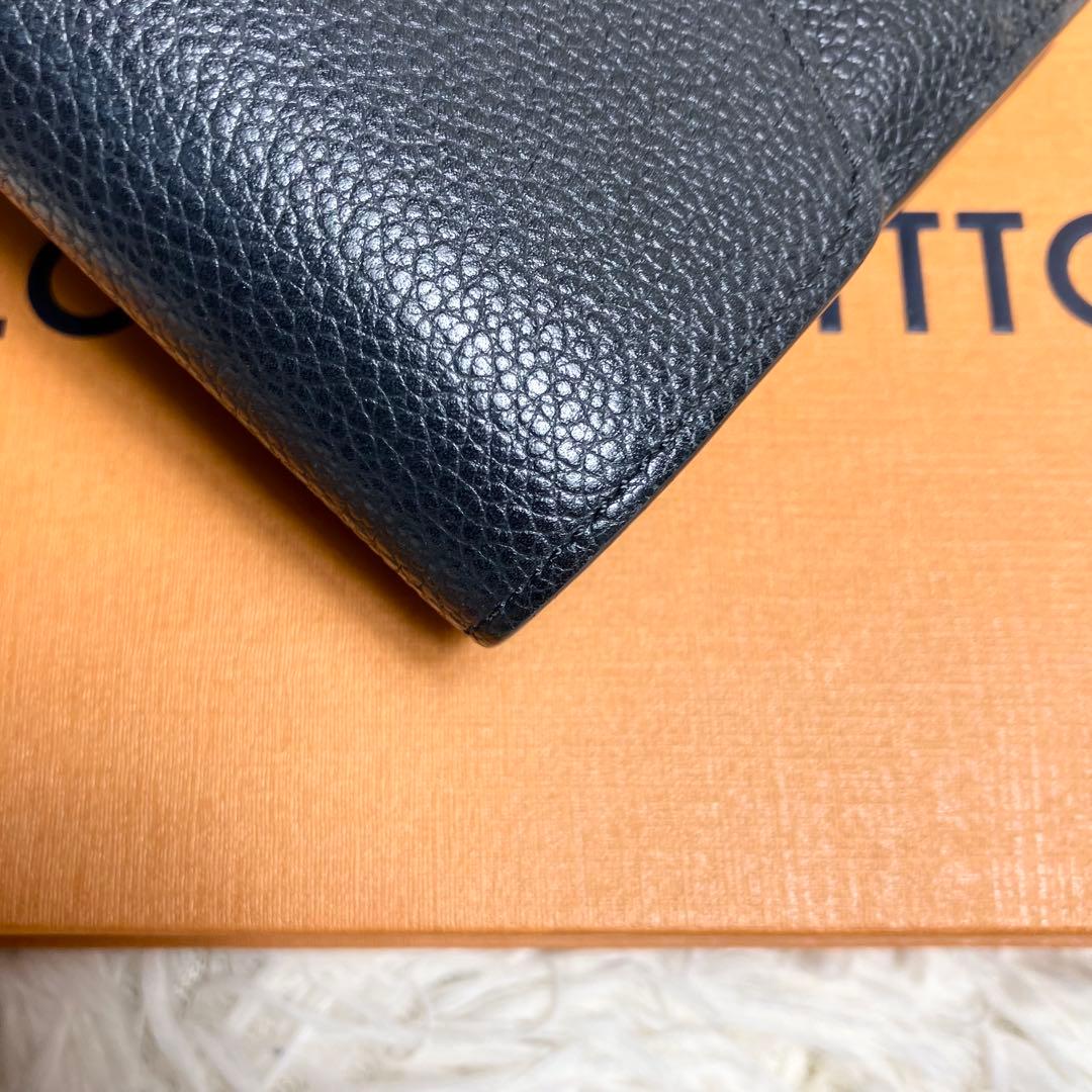 【良品】ルイヴィトン アンプラント ポルトフォイユサラモノグラム ノアール