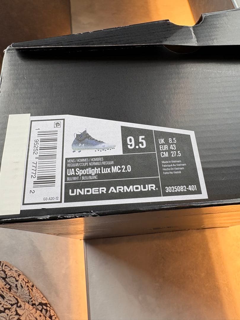 【新品】 UA SPOTLIGHT LUX MCアメフト スパイク27.5cm