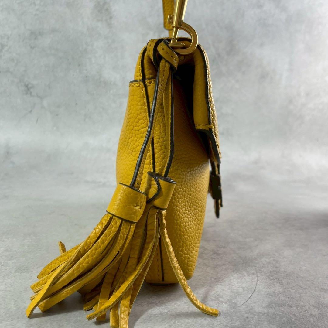 ✨美品✨トリーバーチ　ショルダーバッグ 2way マックグロー　レザー　イエロー