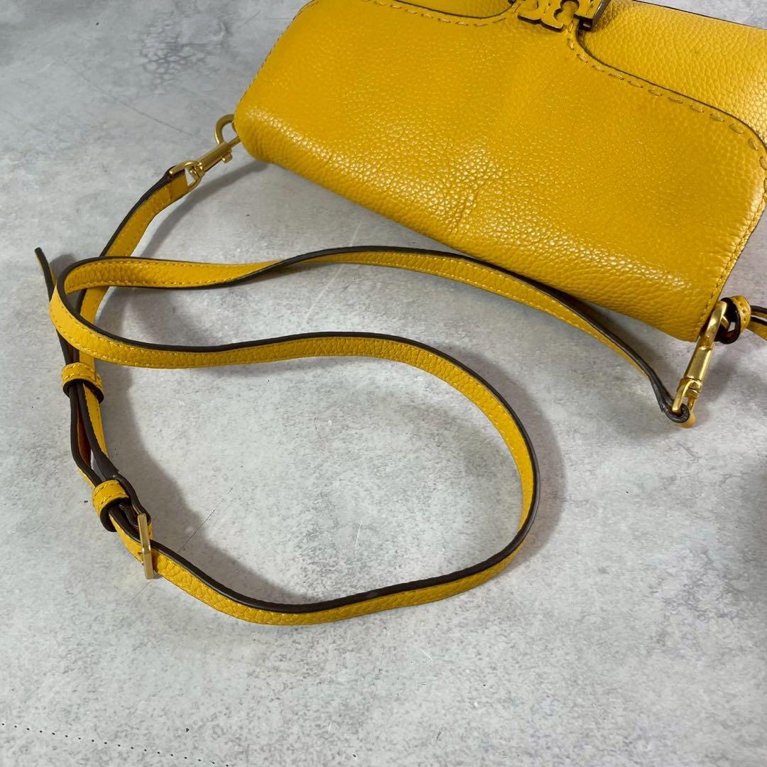 ✨美品✨トリーバーチ　ショルダーバッグ 2way マックグロー　レザー　イエロー