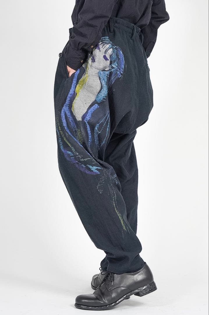 乳*菌様 Yohji Yamamoto pour homme 24aw女性柄デニ