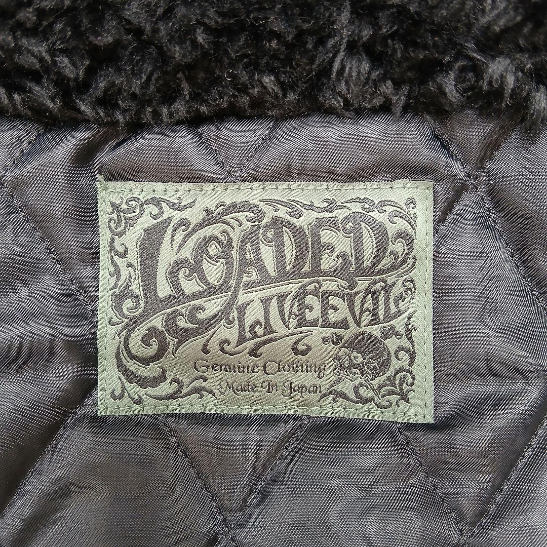 極美品　ローデッド　ミリタリーダウンジャケット 日本製　ファー付き　黒　Lサイズ