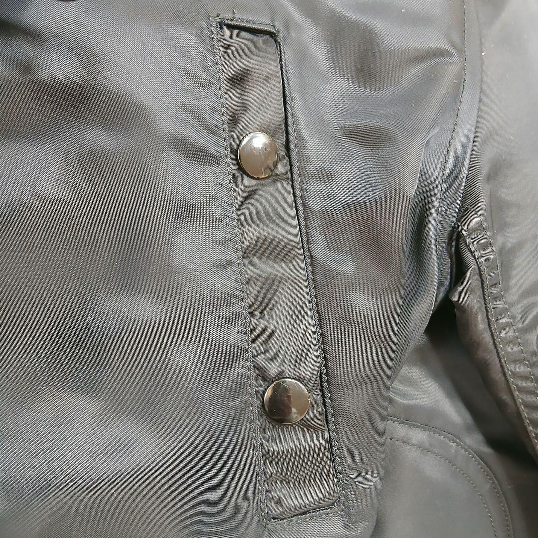 極美品　ローデッド　ミリタリーダウンジャケット 日本製　ファー付き　黒　Lサイズ