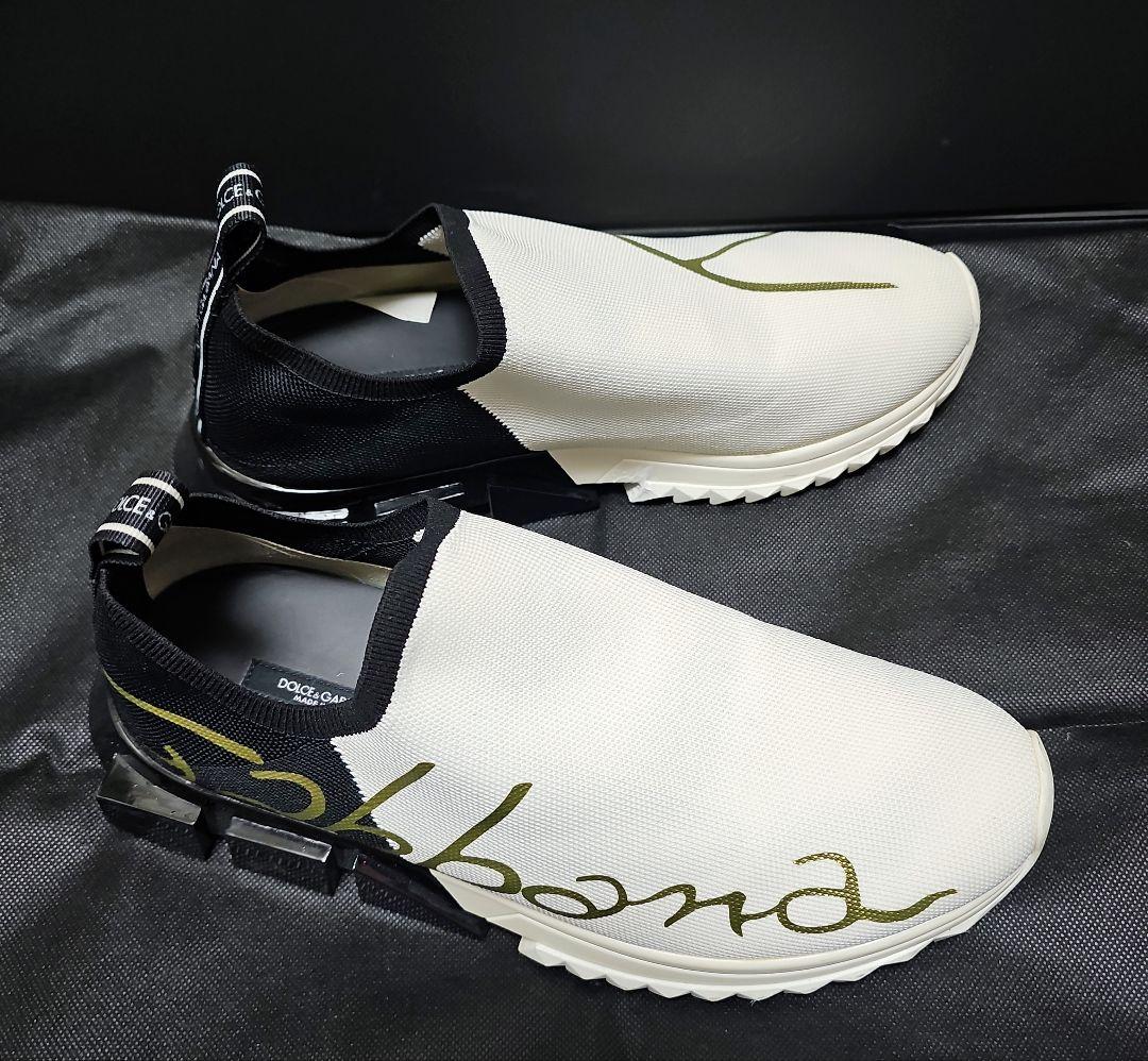 DOLCE&GABBANA ソレントスニーカー ホワイト&ブラック 43