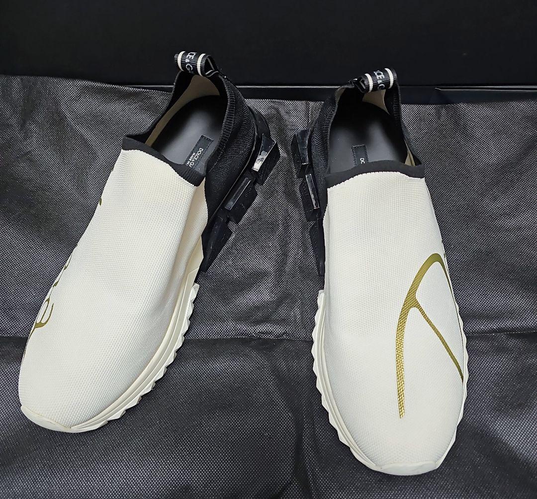 DOLCE&GABBANA ソレントスニーカー ホワイト&ブラック 43