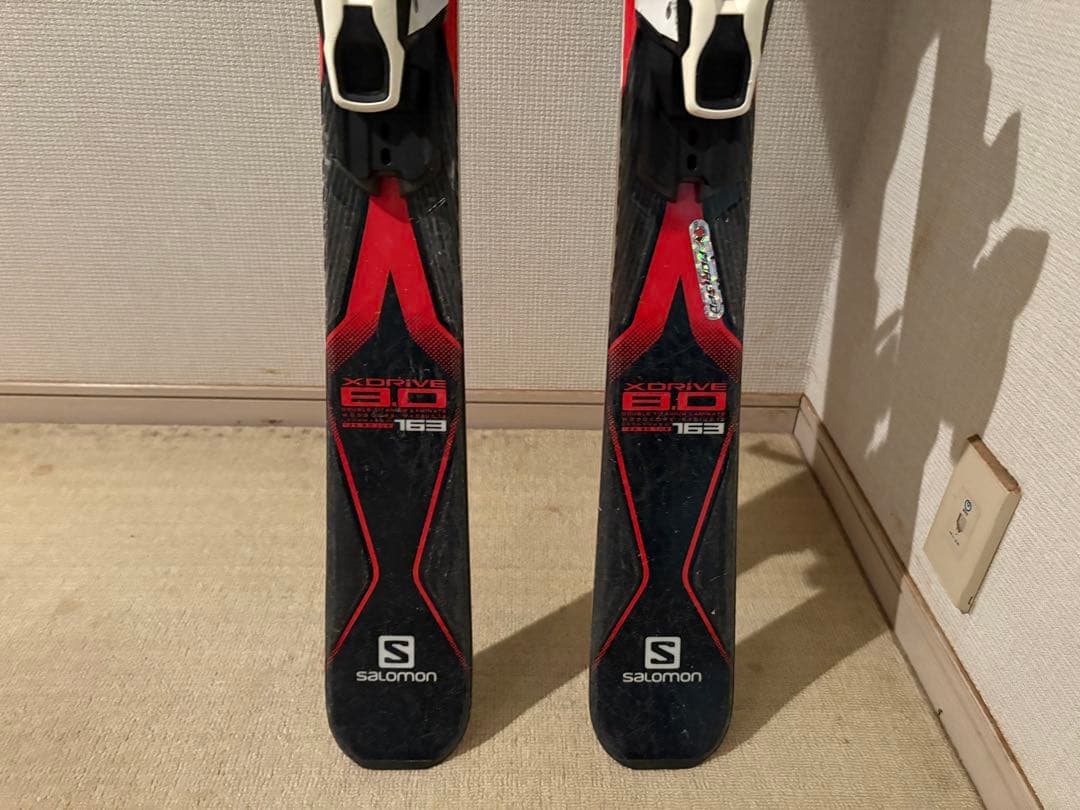 スキー板　Salomon X-Drive 8.0 163cm & スキーストック