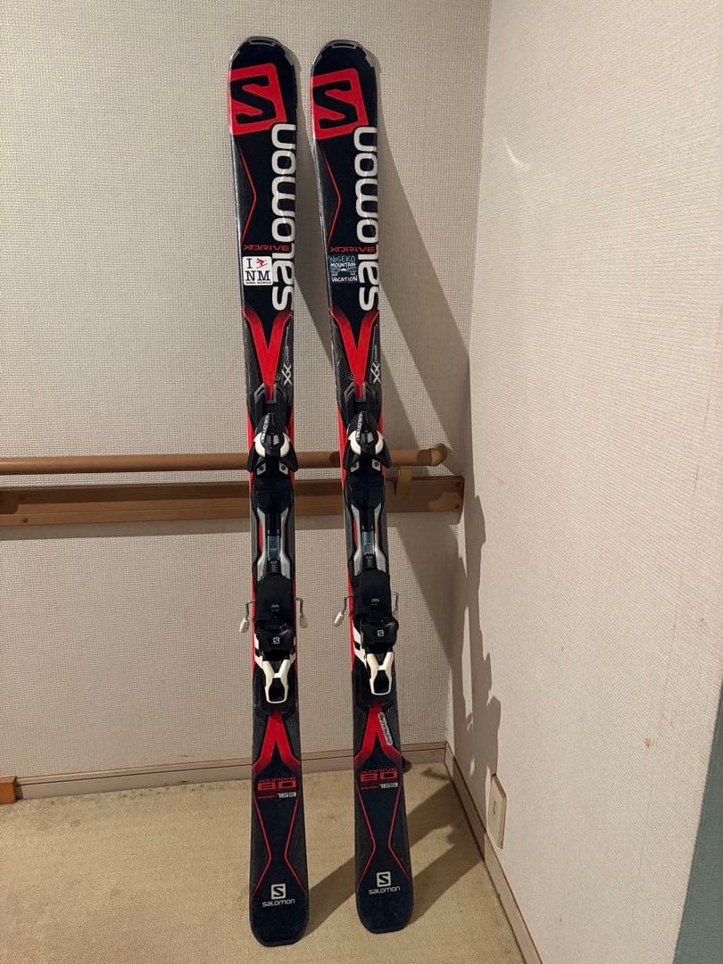 スキー板　Salomon X-Drive 8.0 163cm & スキーストック