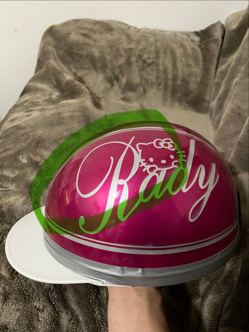 訳あり！　ハローキティ Rady コルク半　メタリックピンク