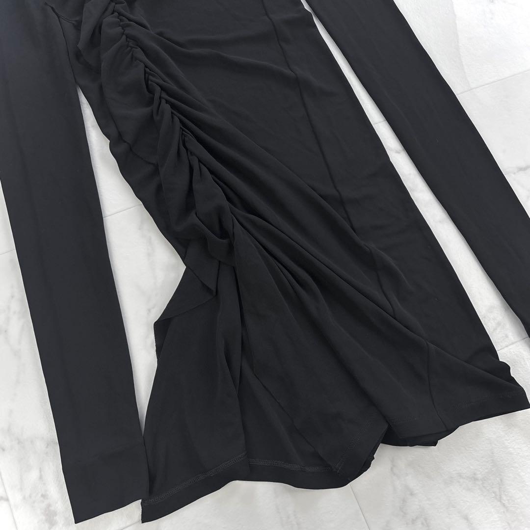 美品✨Jean Paul GAULTIER　フリル ストレッチ　ワンピース