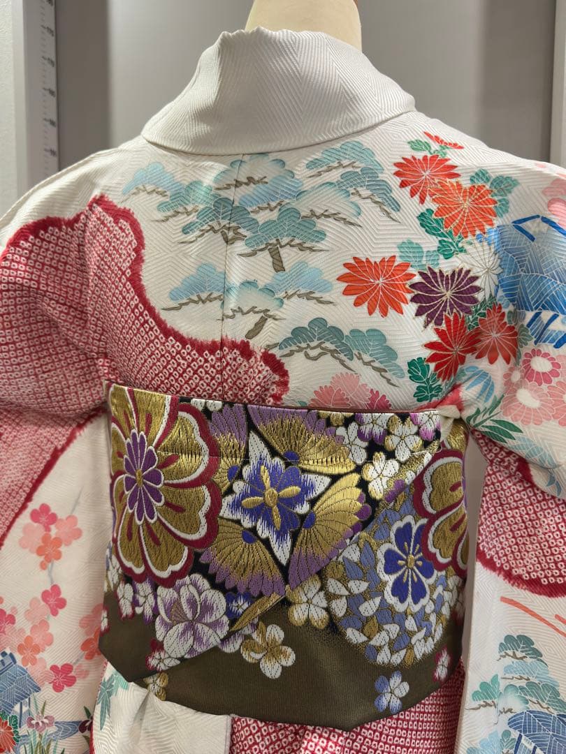 作り帯のみ　二部式　正絹　振袖