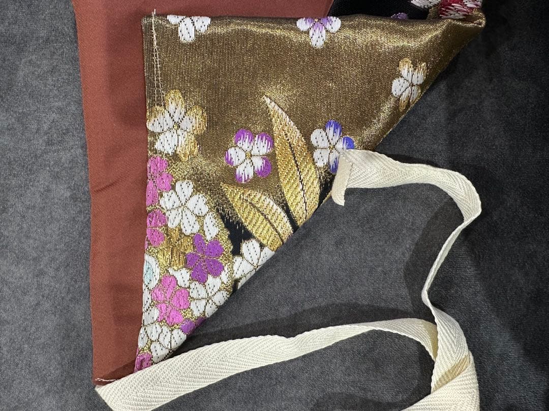 作り帯のみ　二部式　正絹　振袖