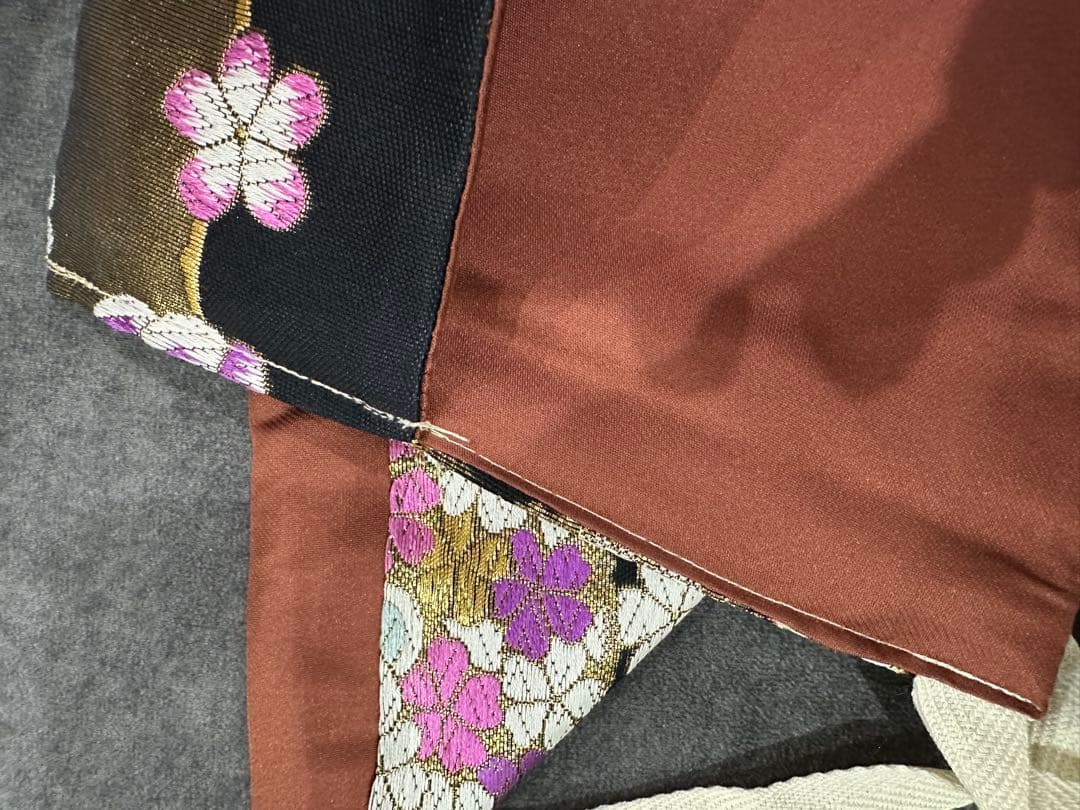 作り帯のみ　二部式　正絹　振袖