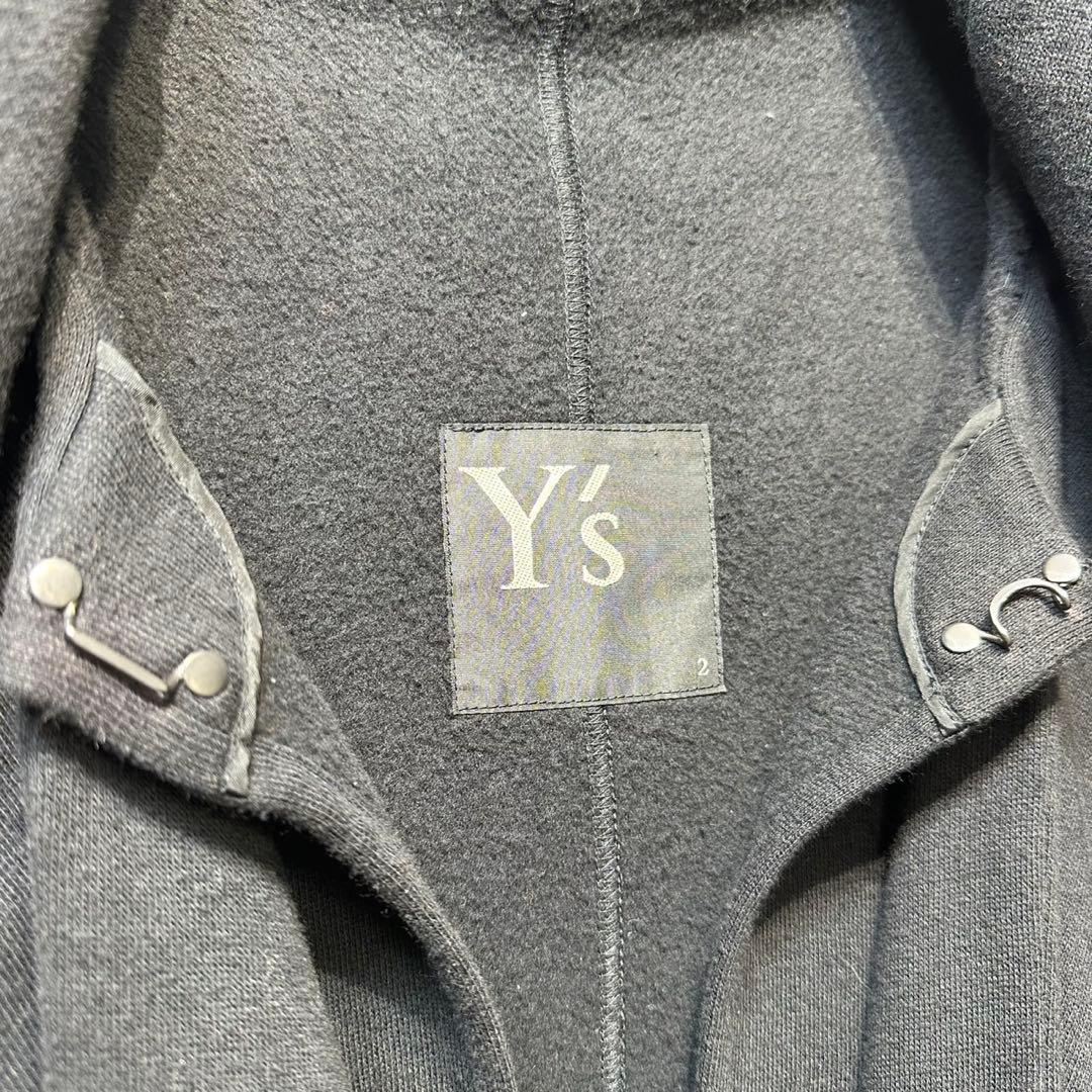 希少 美品 ワイズ 変形 デザイン ケープ ポンチョ ボタンレス コート