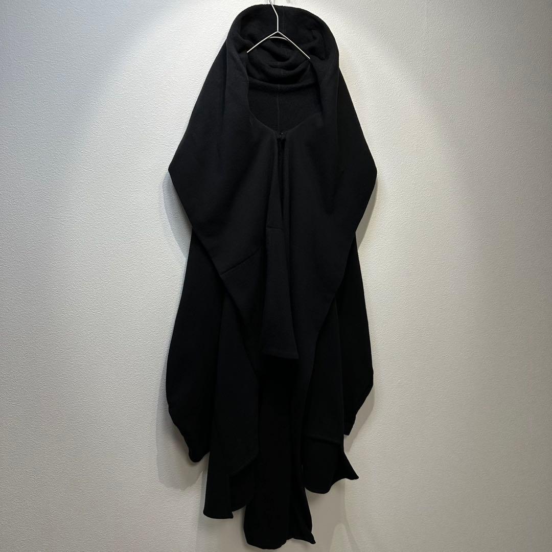 希少 美品 ワイズ 変形 デザイン ケープ ポンチョ ボタンレス コート