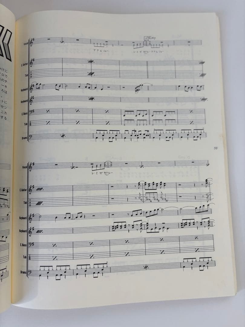 アン・ルイス 遊女　バンドスコア