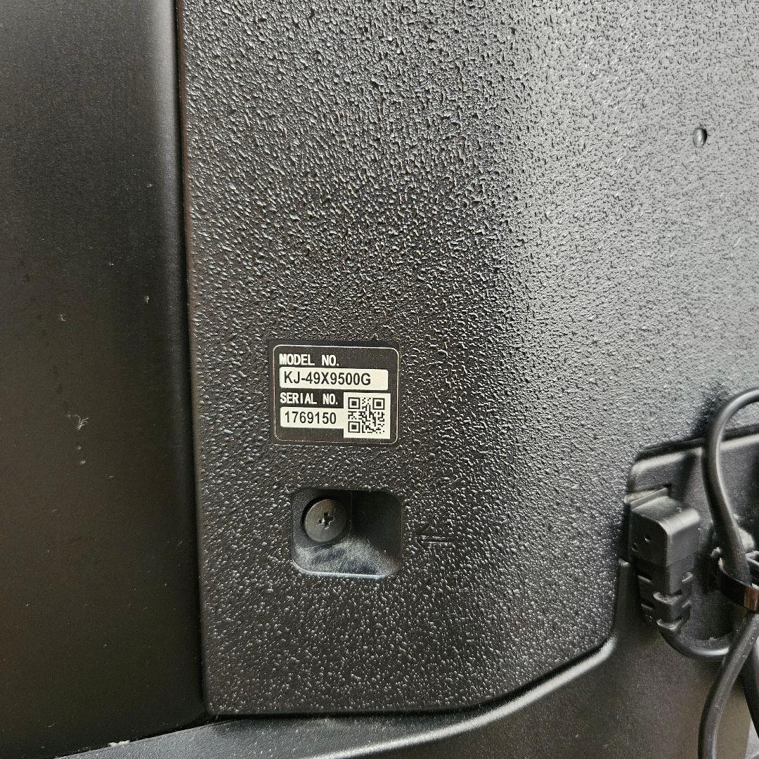 値下中(ジャンク品)SONY 液晶テレビ 本体 KJ-49X9500Gリモコン付