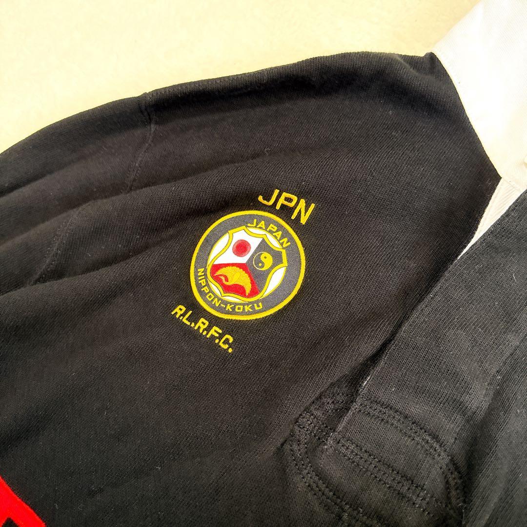 【希少】ポロ ラルフローレン ラガーシャツ ポロベア×JPN 刺繍ロゴ L