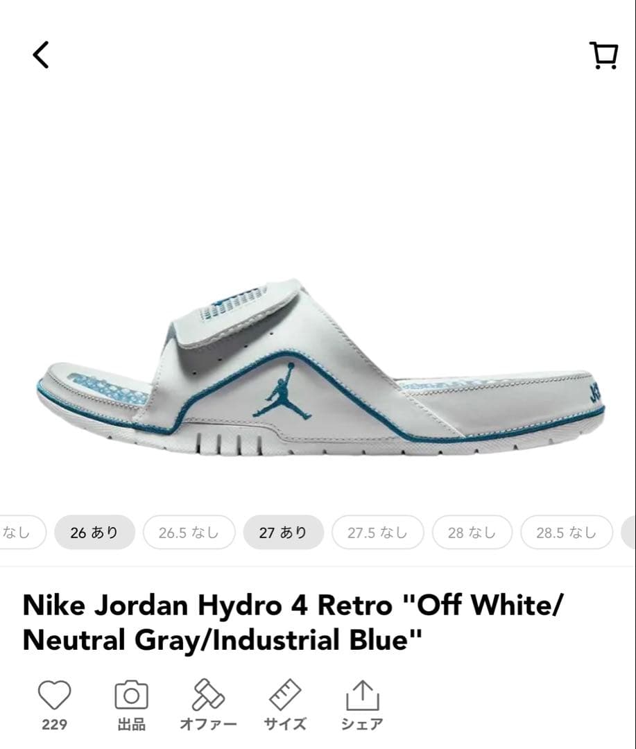 靴 Nike Jordan Hydro 4 Retro \