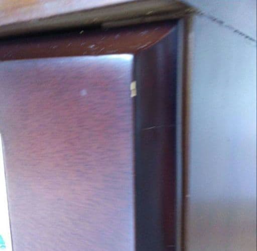 洋風箪笥　レトロ家具　木製チェスト　引出し4段　洋たんす　飾りタイル　タンス