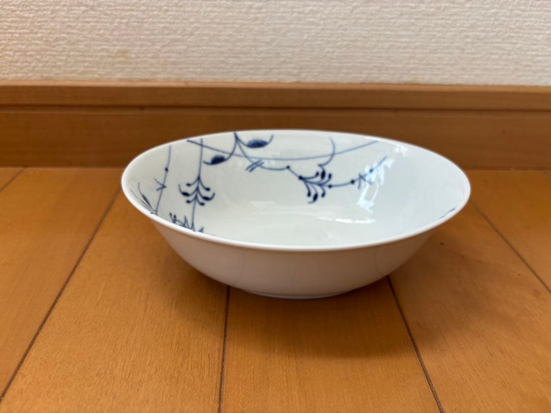 ロイヤルコペンハーゲン ブルーパルメッテ オーバル ボウル ペア 15cm