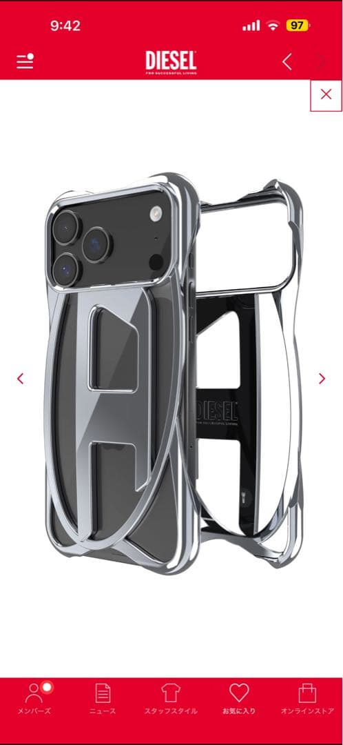 DIESEL iPhone17proMAXケース