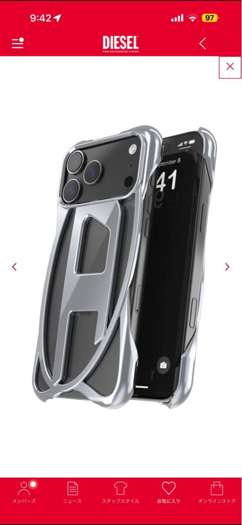 DIESEL iPhone17proMAXケース