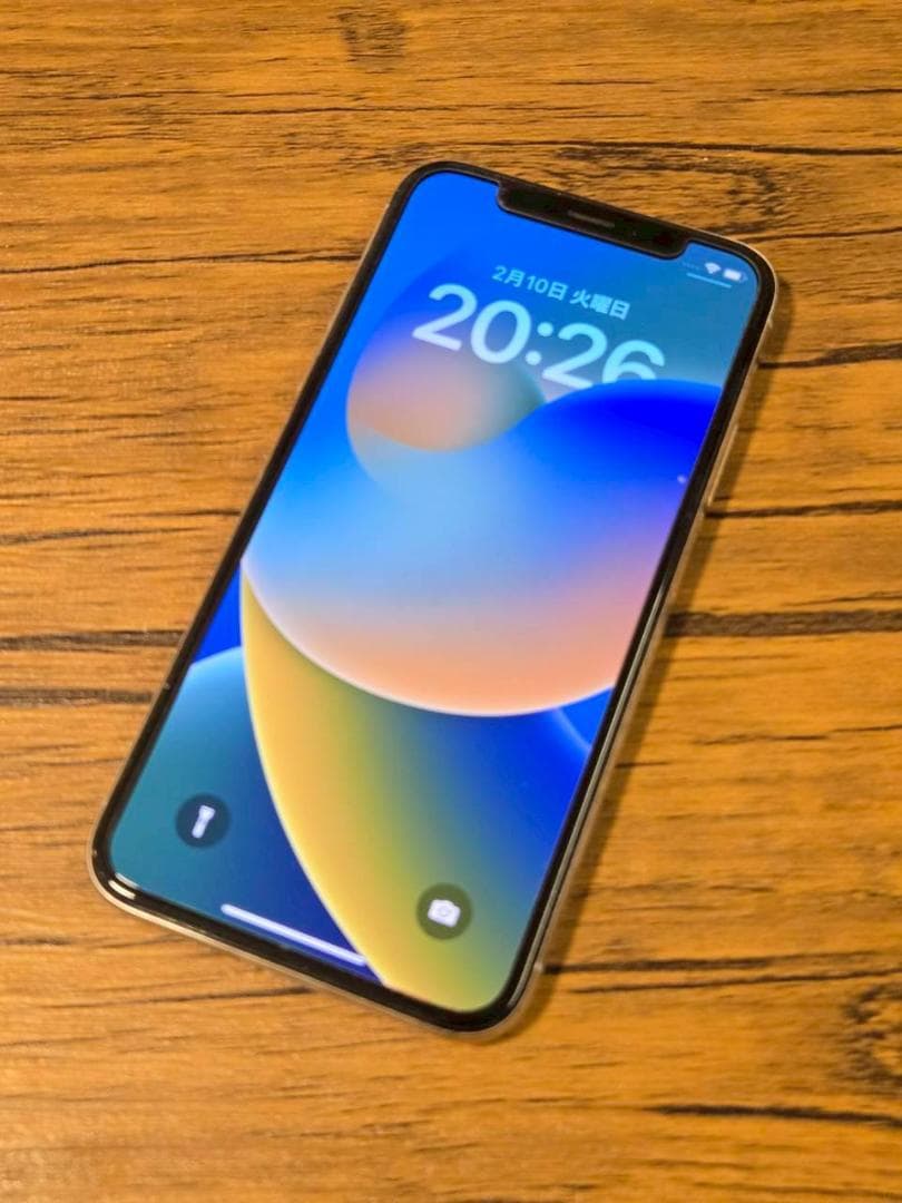 iPhone X 64GB　シルバー/ホワイト　バッテリー86％　iFaceつき