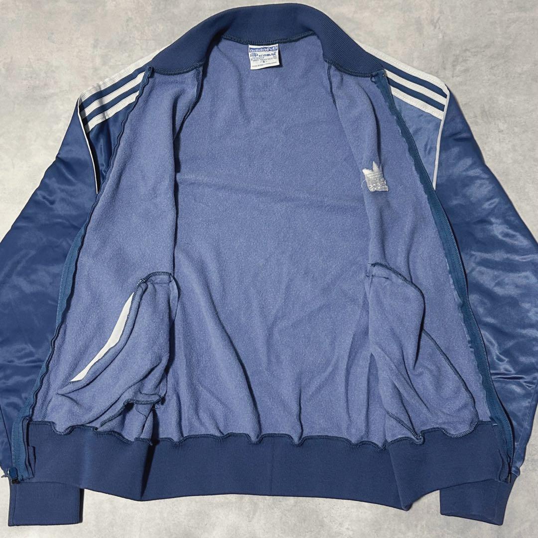 80s adidas ATP トラックジャケット ジャージ ブルーグレー 状態良