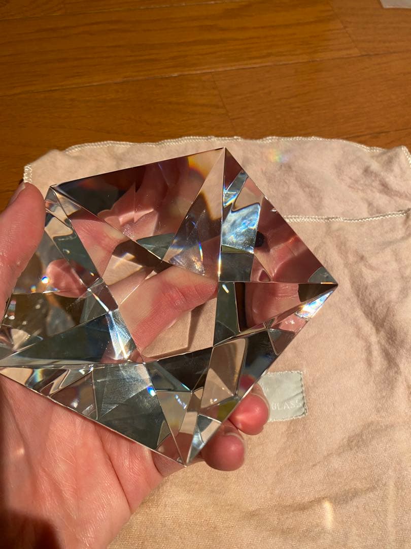 STEUBEN クリスタル　ペーパーウェイト　入れ物　セット