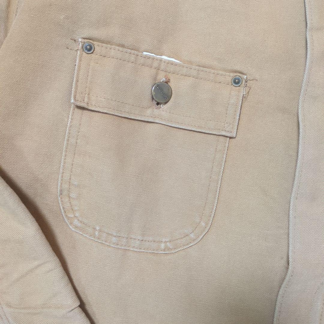 80sCarharttミシガンチョアコート　STUSSY元ネタ　ジップ仕様