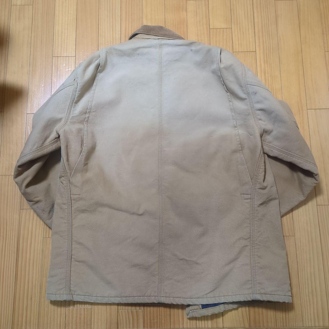 80sCarharttミシガンチョアコート　STUSSY元ネタ　ジップ仕様