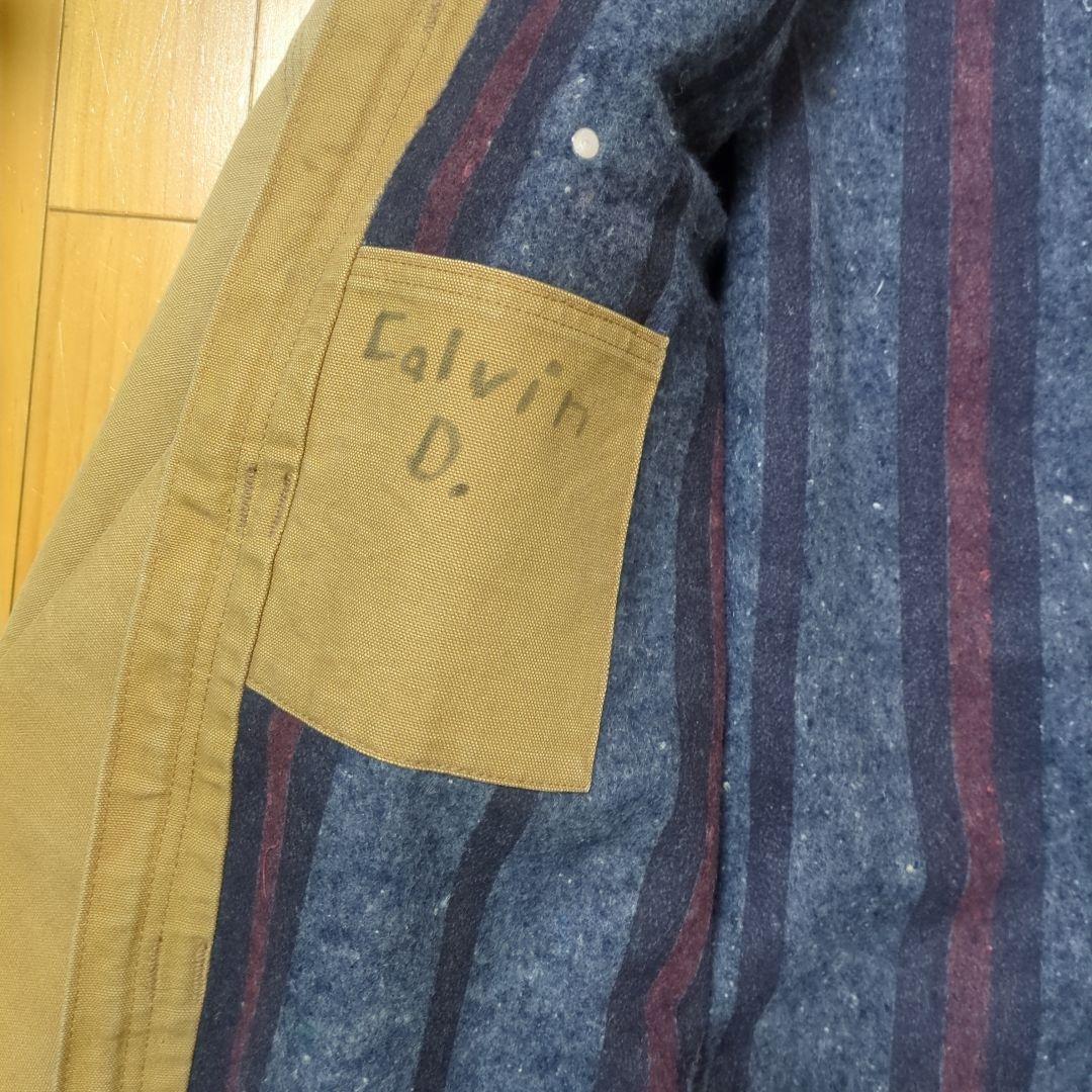 80sCarharttミシガンチョアコート　STUSSY元ネタ　ジップ仕様