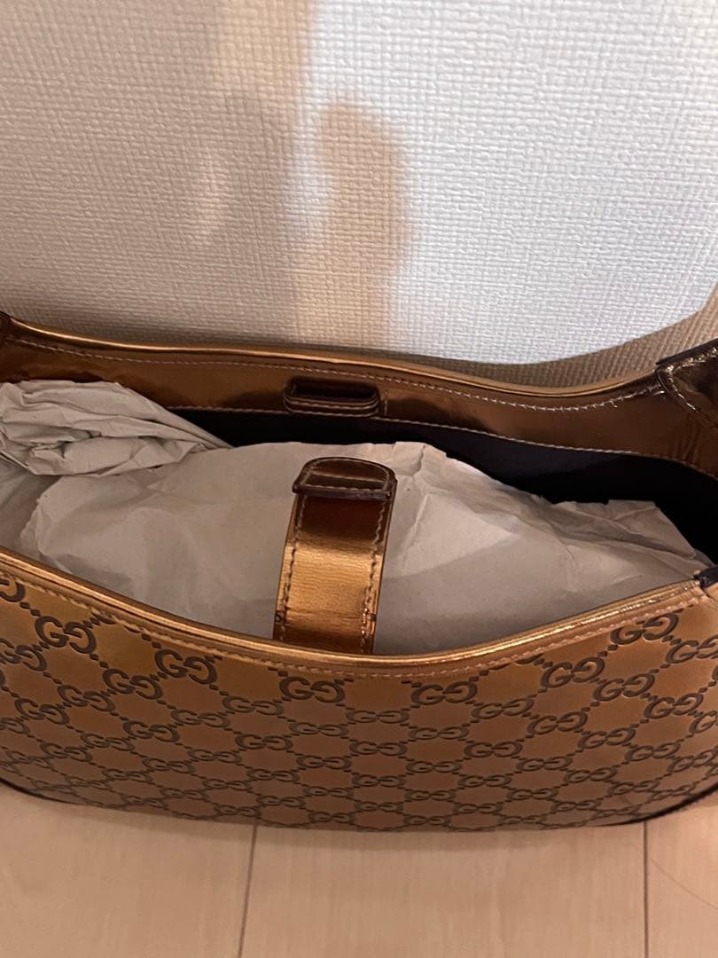 GUCCI ブロンズ ショルダーバッグ