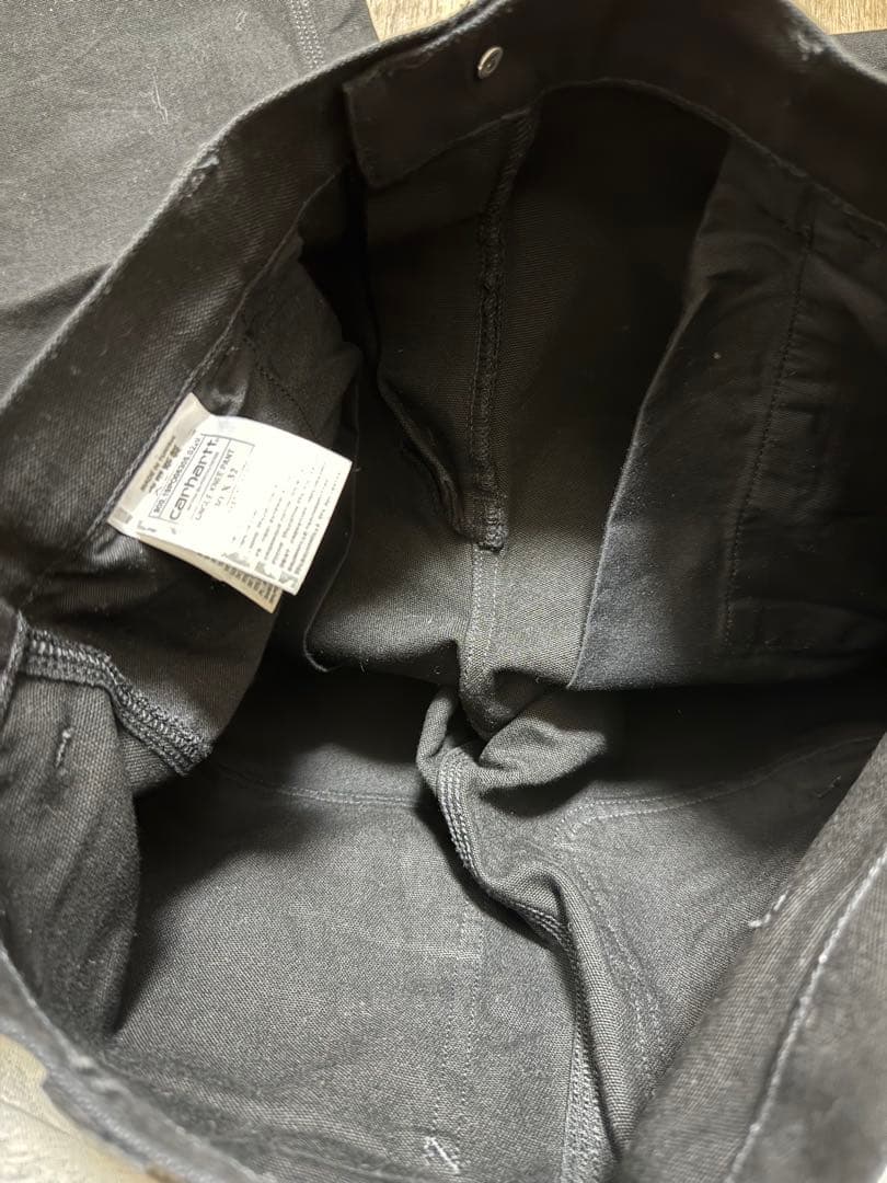 【美品】CarHartt wip （カーハート）ペインターパンツ　ブラック
