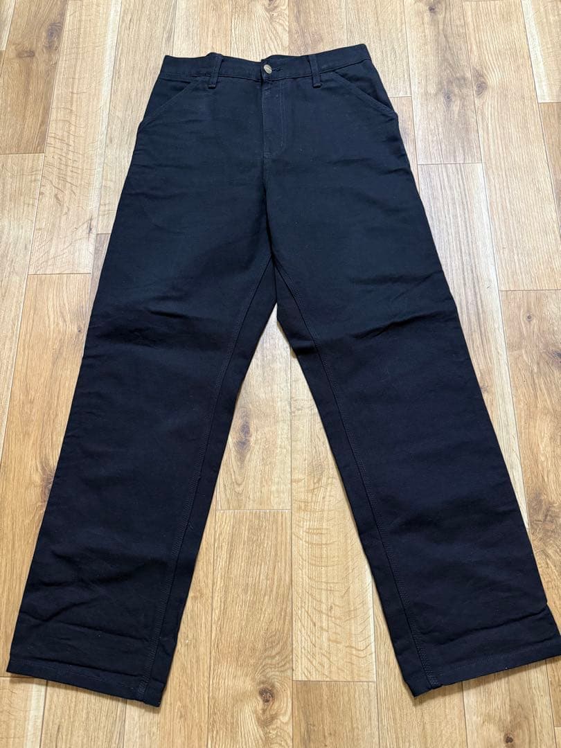 【美品】CarHartt wip （カーハート）ペインターパンツ　ブラック