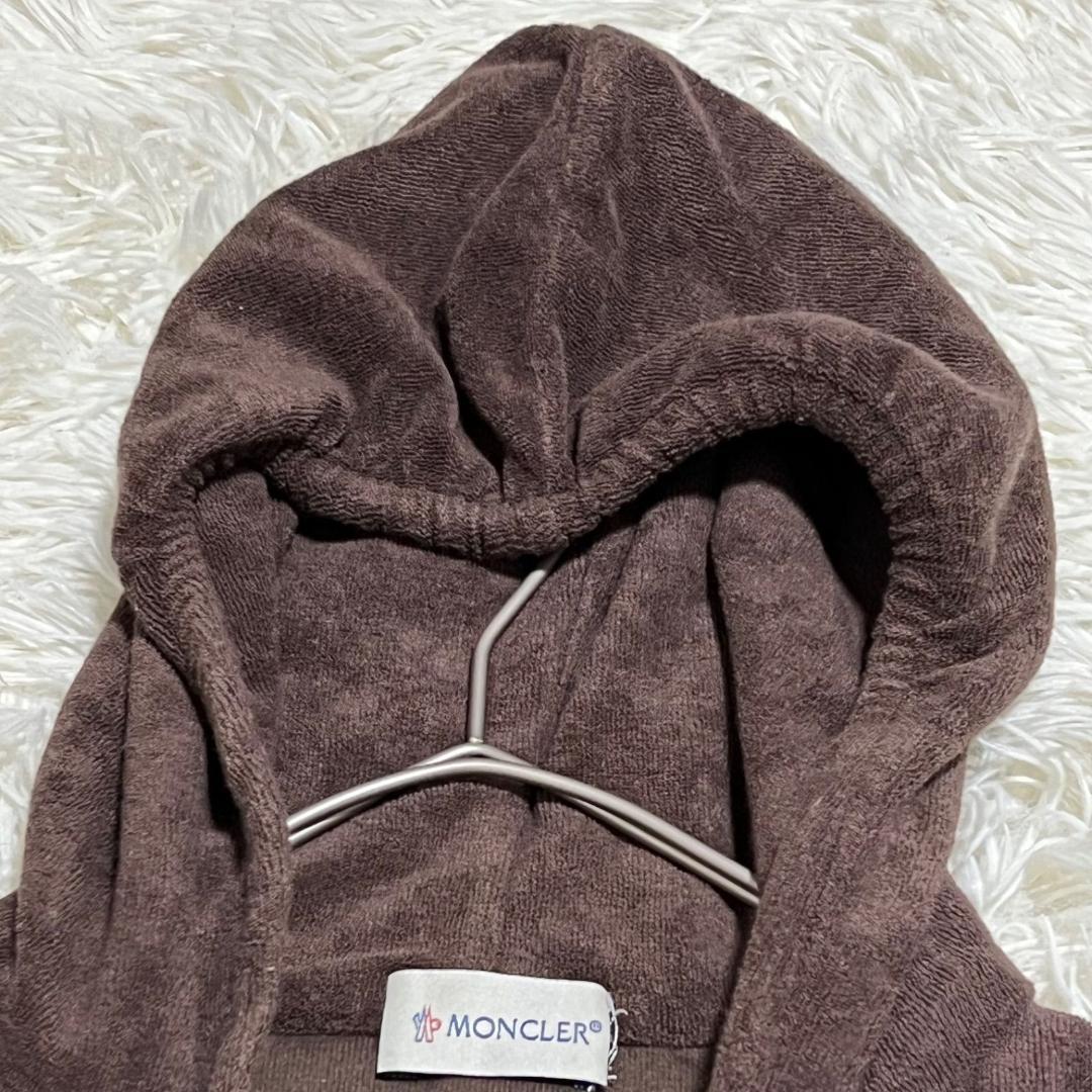 良品✨モンクレール 半袖オールインワン パイル地 パーカー ブラウン