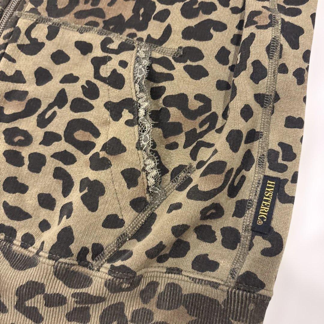 HYSTERIC GLAMOUR ヒョウ柄パーカー