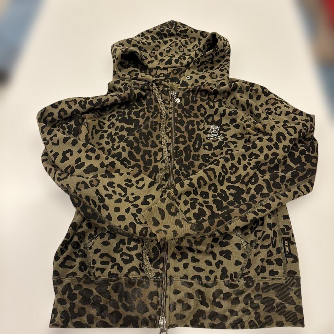 HYSTERIC GLAMOUR ヒョウ柄パーカー