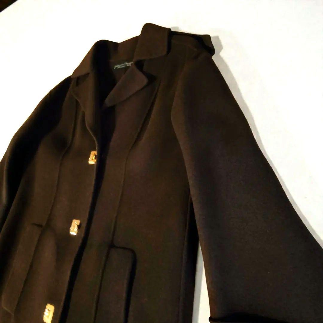 そら美品 Salvatore Ferragamo ロングチェスターコート