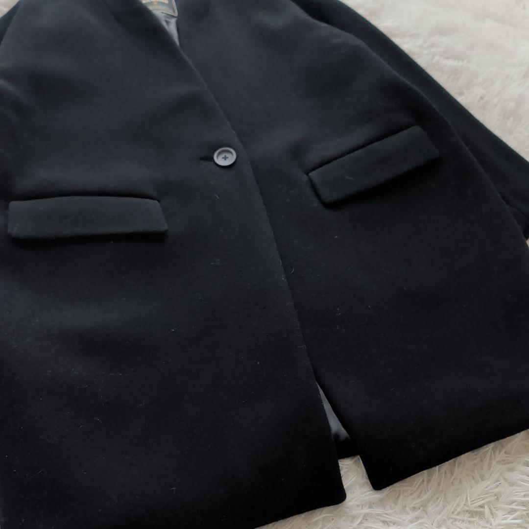 現行 ジャーナルスタンダードレサージュ ノーカラー コクーンミドルコート F