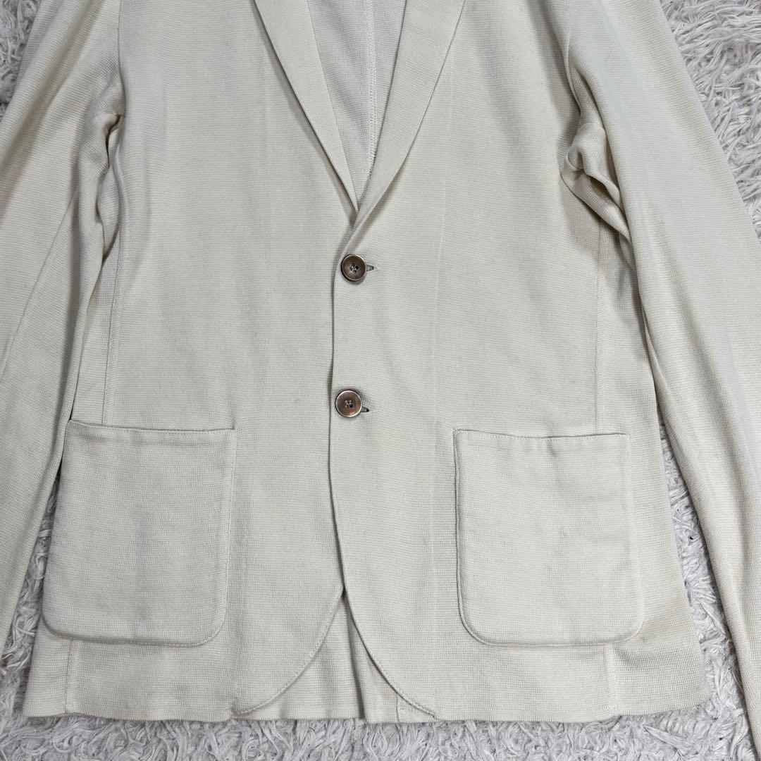 美品　LARDINI ラルディーニ コットンニットジャケット　イタリア製　M