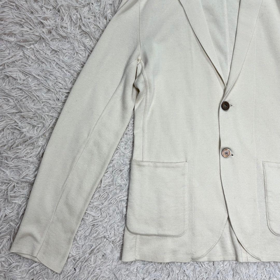 美品　LARDINI ラルディーニ コットンニットジャケット　イタリア製　M