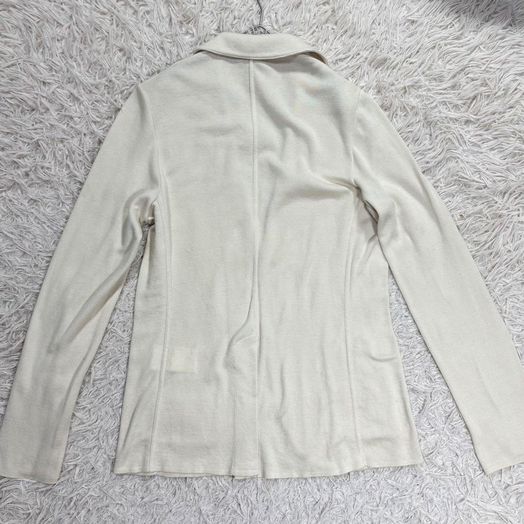 美品　LARDINI ラルディーニ コットンニットジャケット　イタリア製　M
